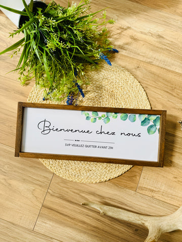 Cadre "Bienvenue chez nous”