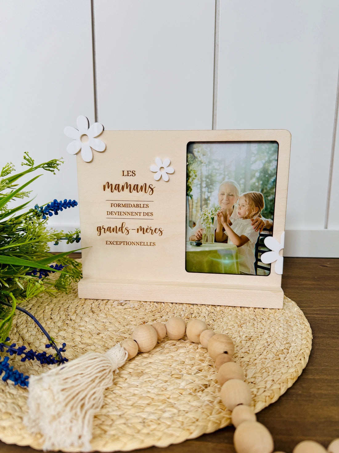 Le cadre photo avec fleurs "Mamans formidables"