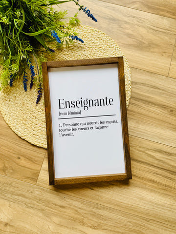 Cadre "Enseignante"