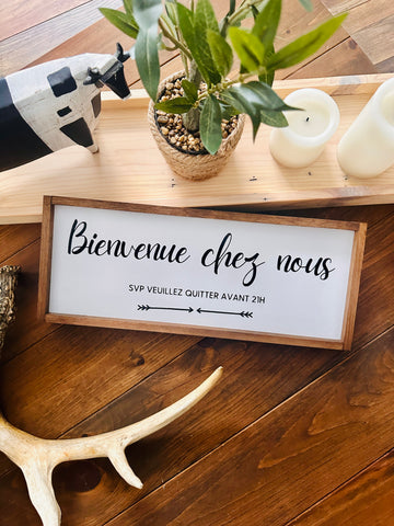 Cadre "Bienvenue chez nous”