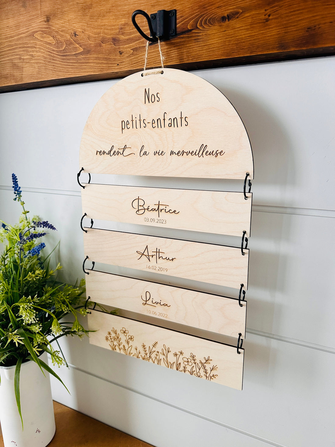 Le panneau "Nos petits-enfants"