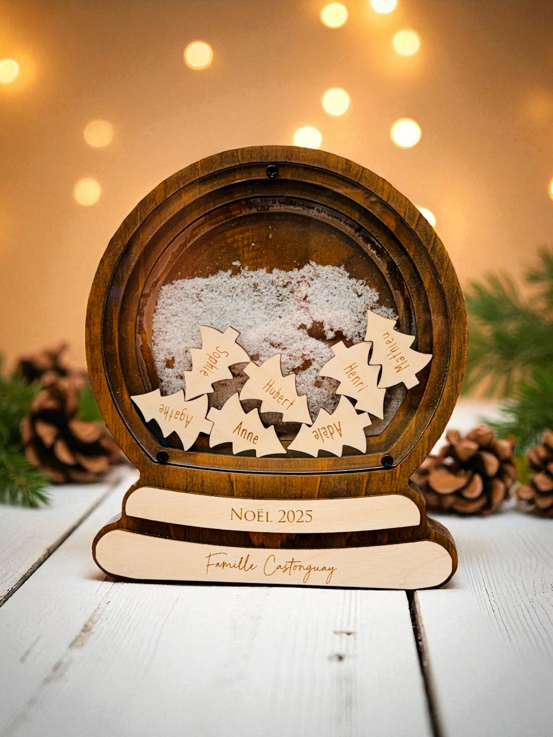 Le globe de neige personnalisé