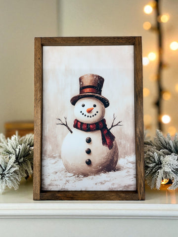 Cadre "Bonhomme de neige"
