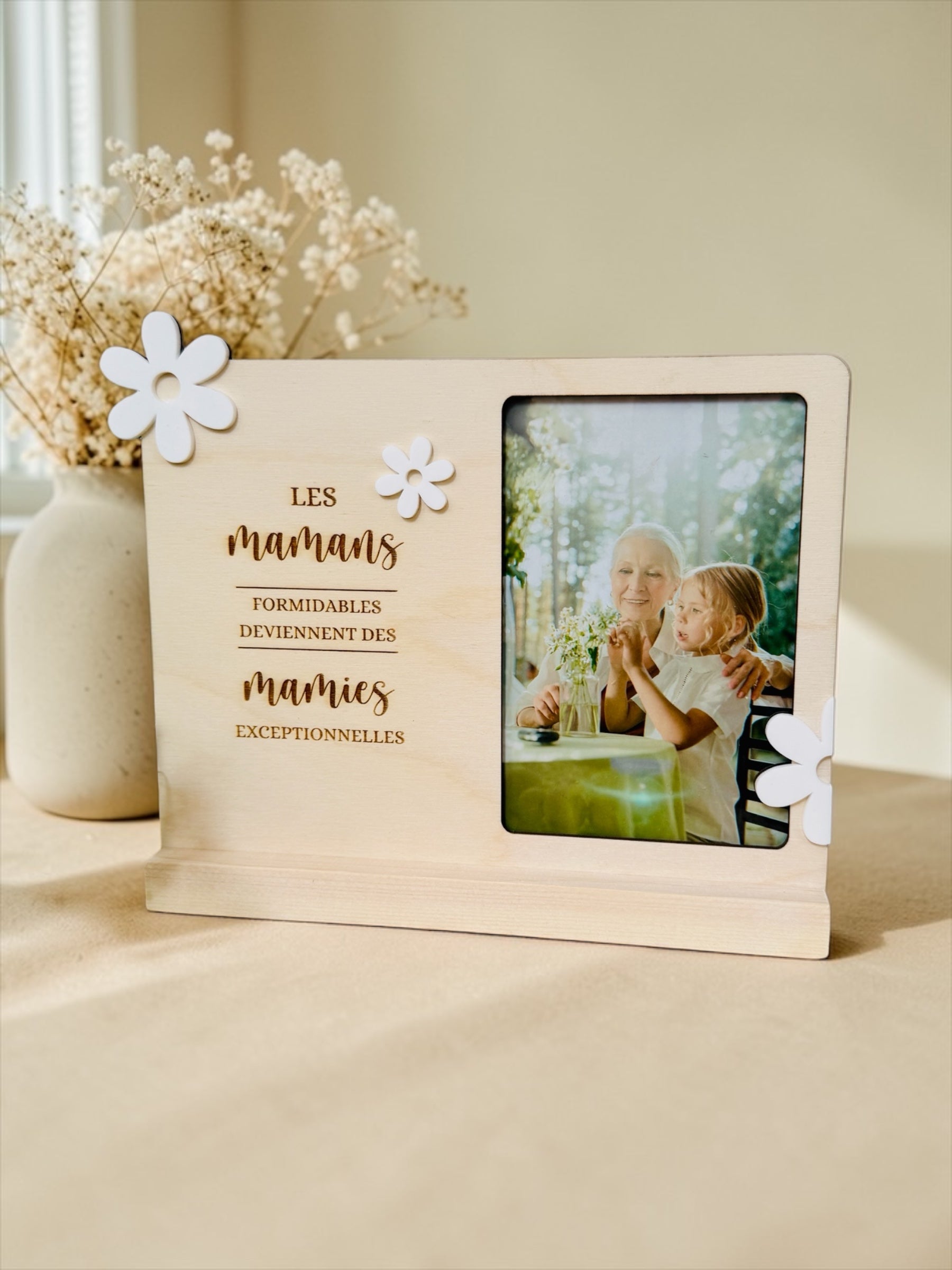 Le cadre photo avec fleurs "Mamans formidables"