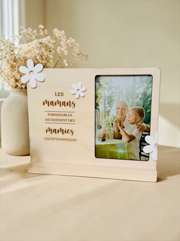 Le cadre photo avec fleurs "Mamans formidables"