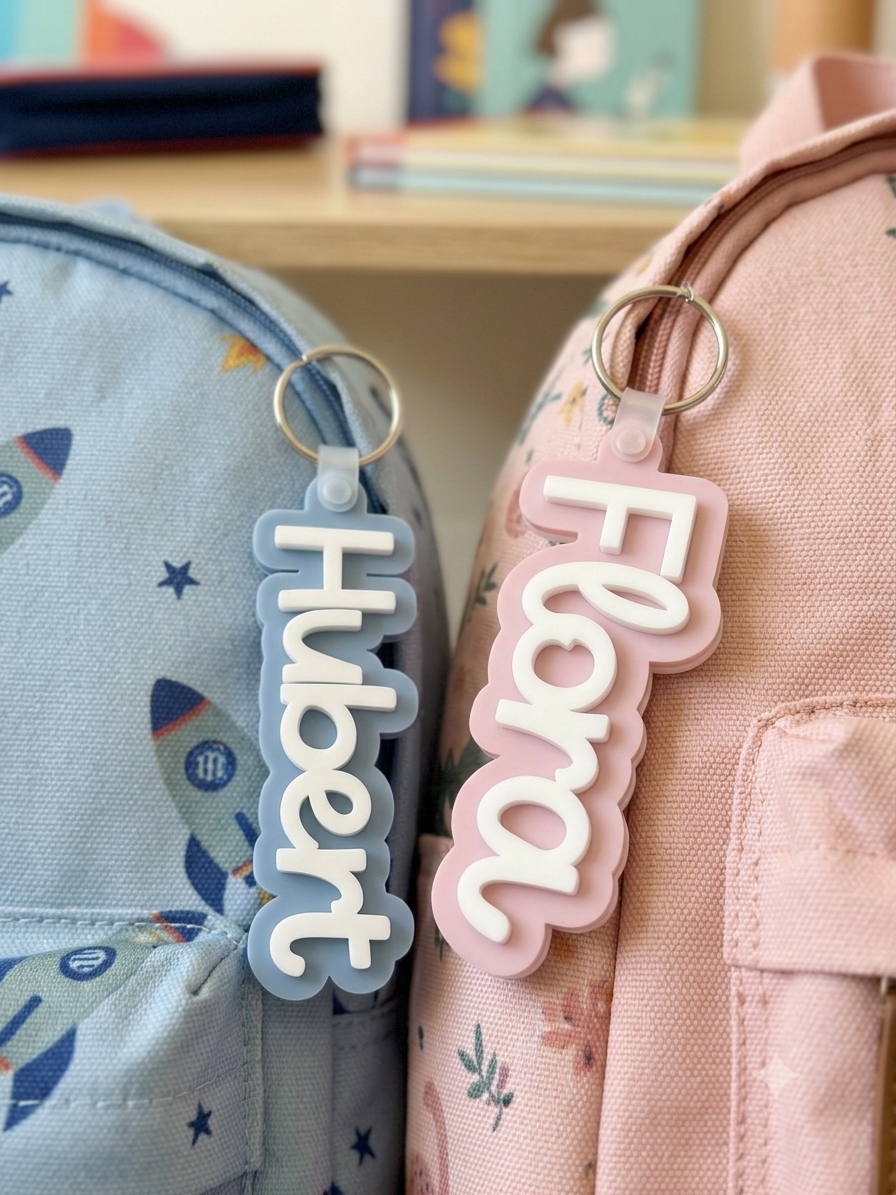 Le tag d'identification pour sac à dos/boîte à lunch