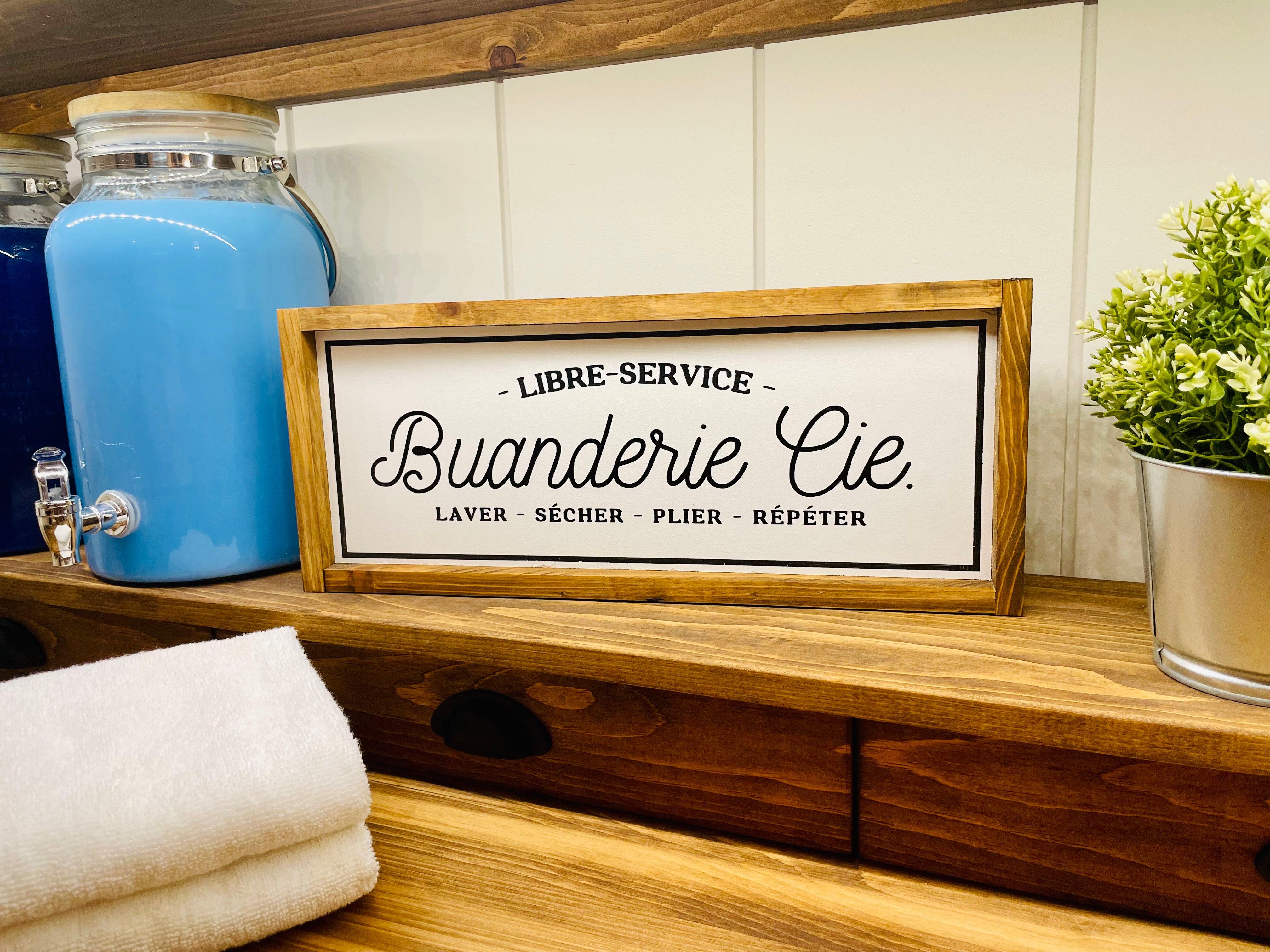 Cadre "Buanderie Cie”
