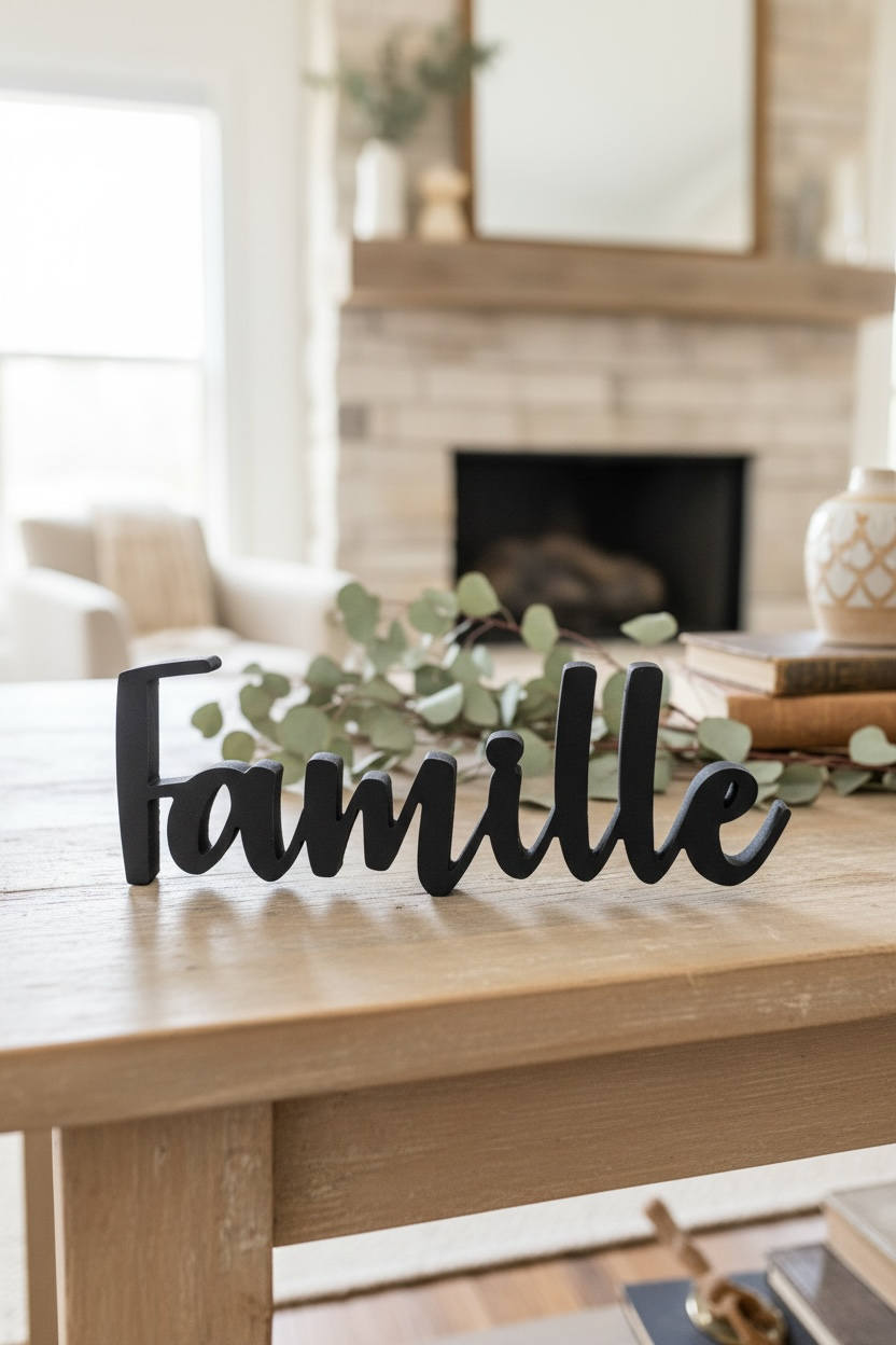 Mot décoratif Famille