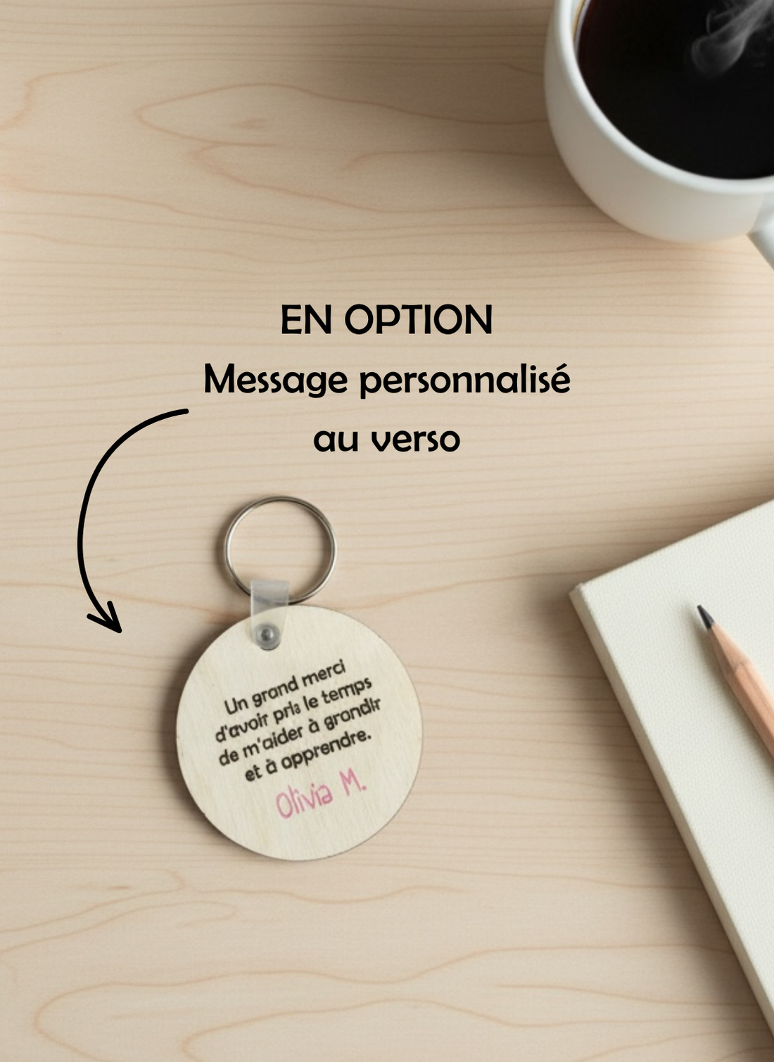 Le porte-clés en bois personnalisé
