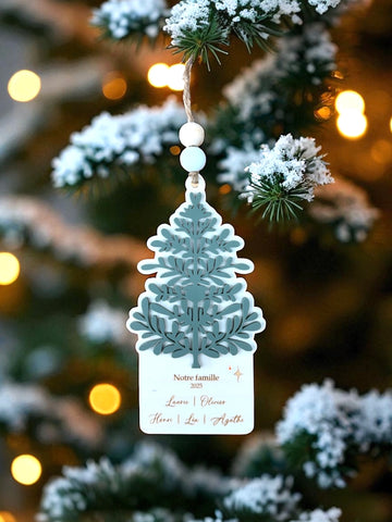 Ornement de Noël – Sapin boréal | Notre famille
