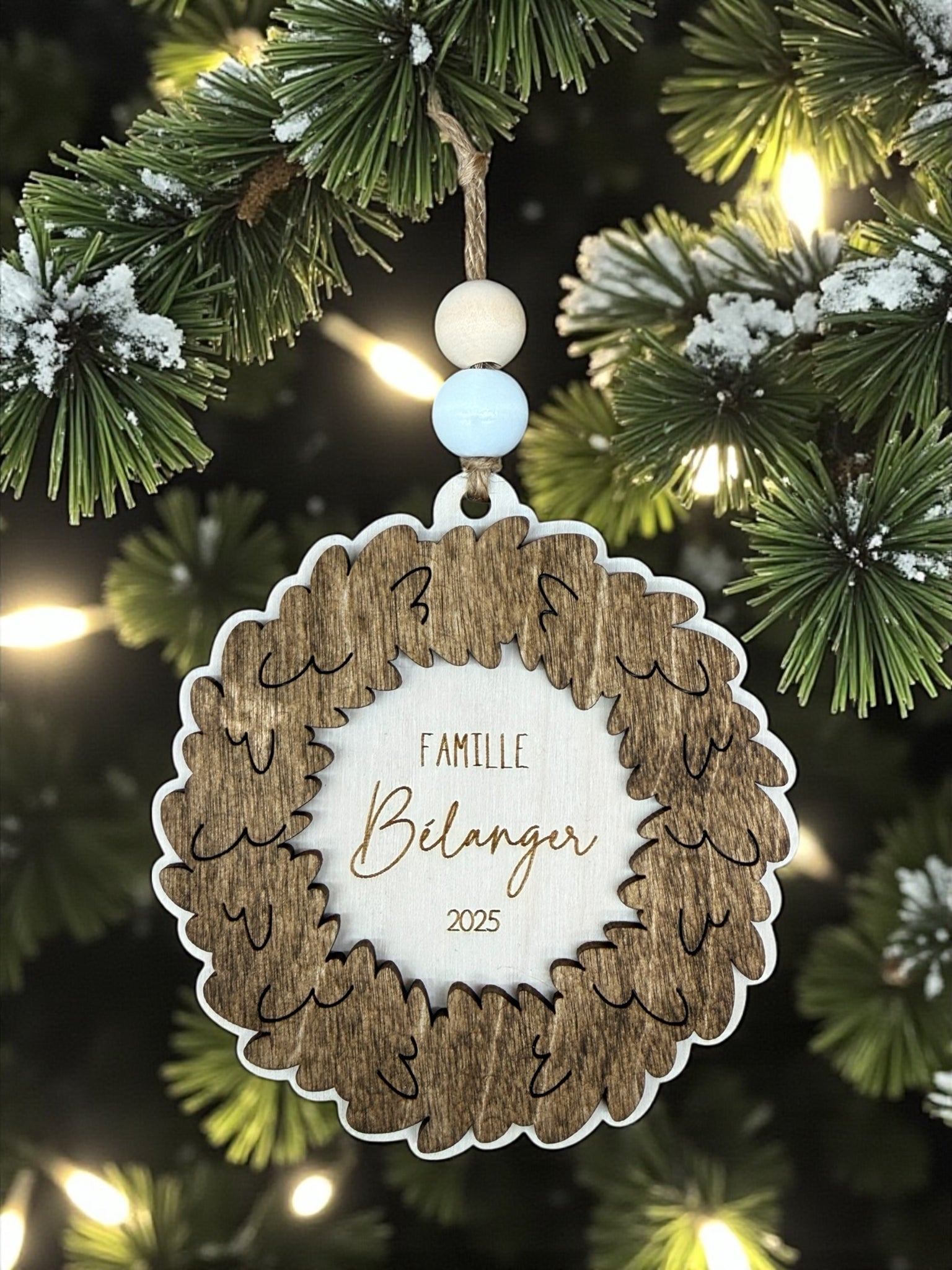 L'ornement couronne personnalisable