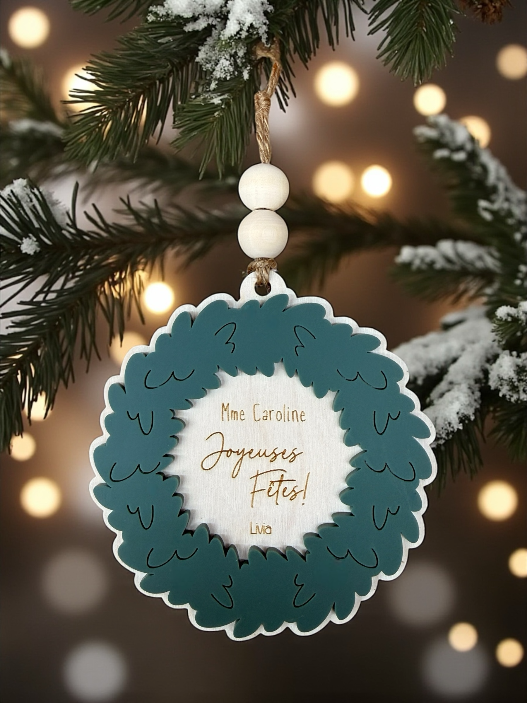 L'ornement couronne personnalisable