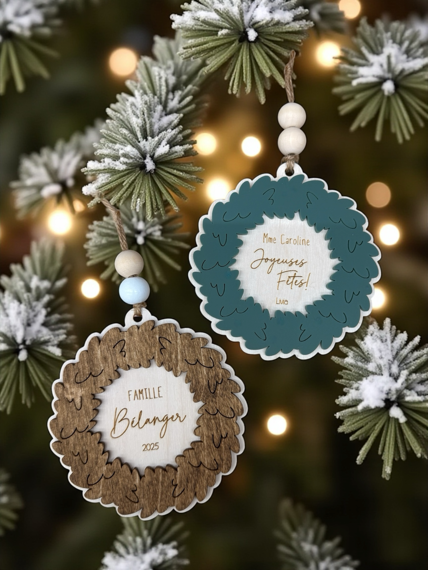 L'ornement couronne personnalisable