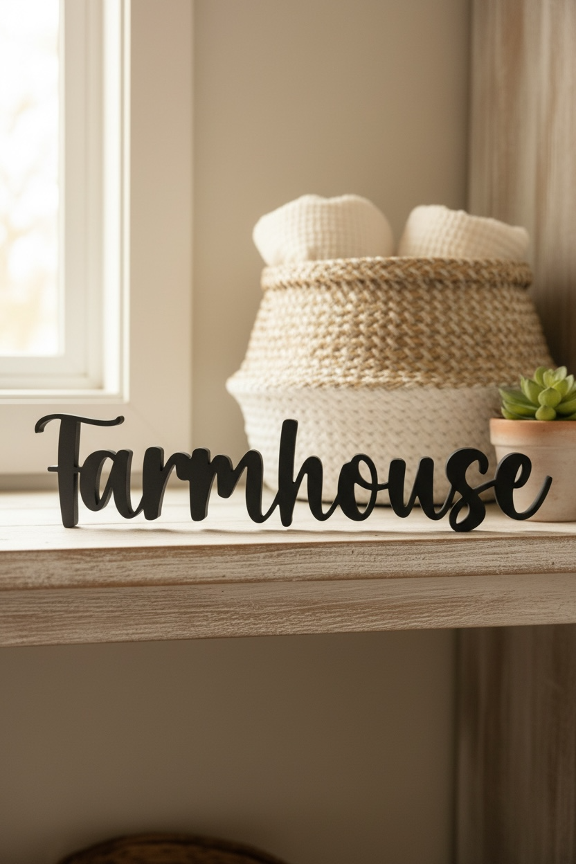 Mot décoratif Farmhouse
