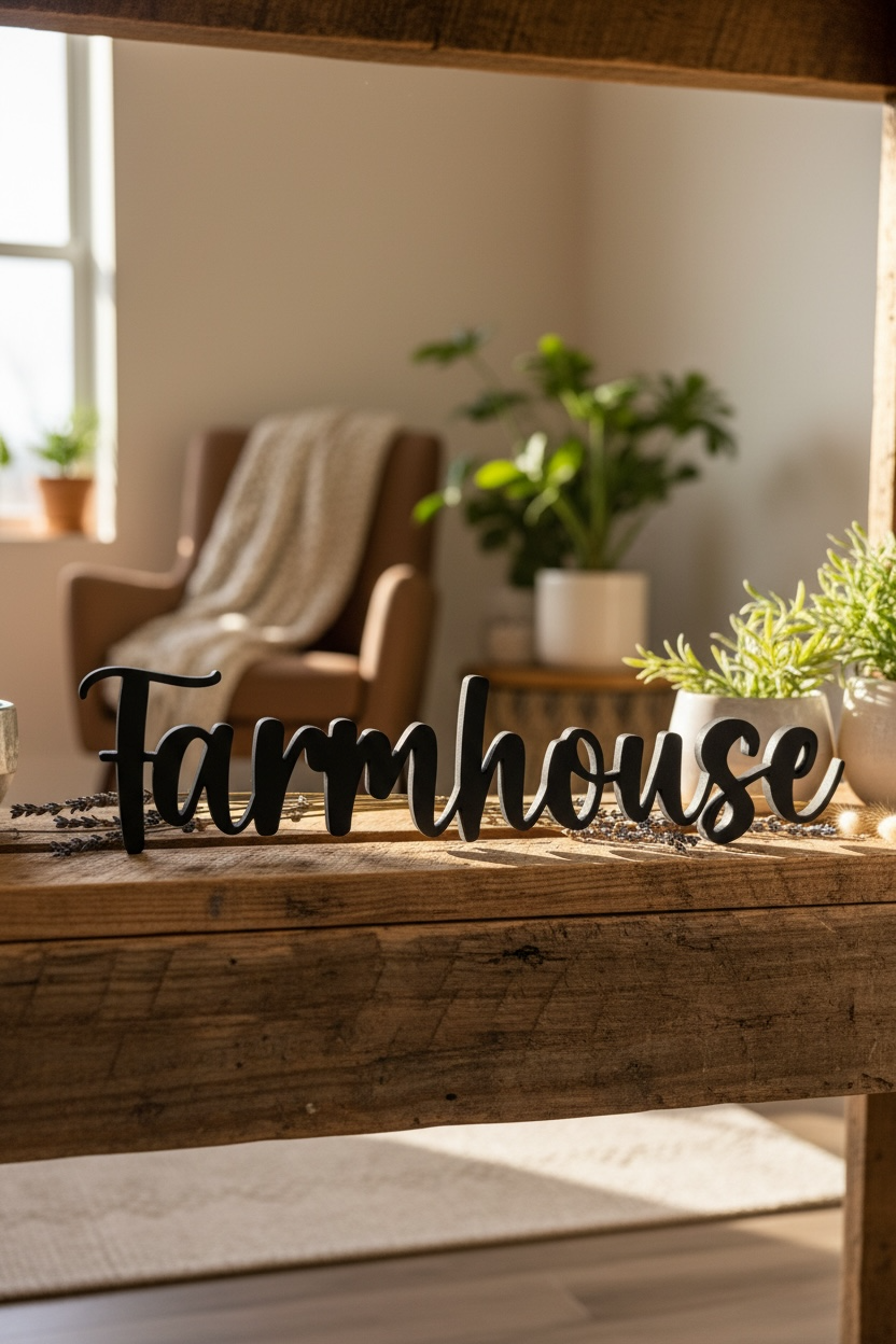 Mot décoratif Farmhouse