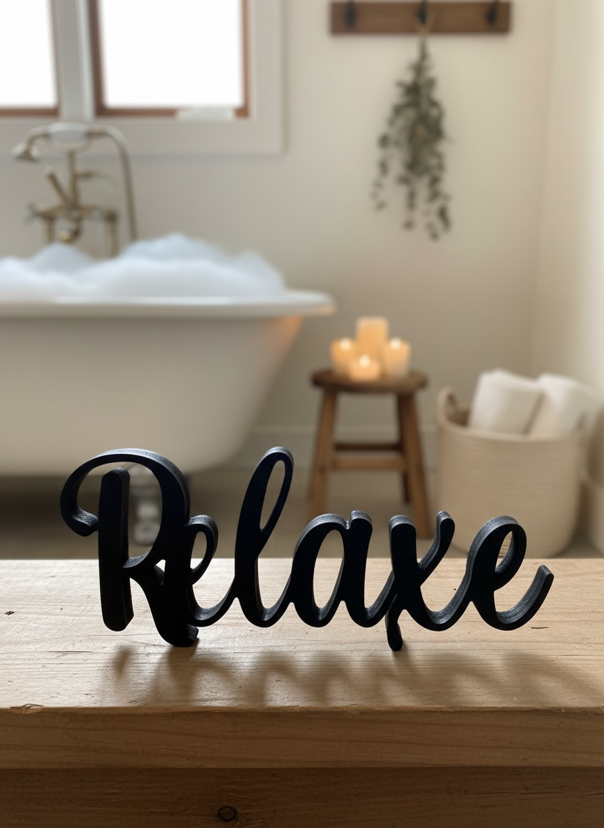 Mot décoratif Relaxe