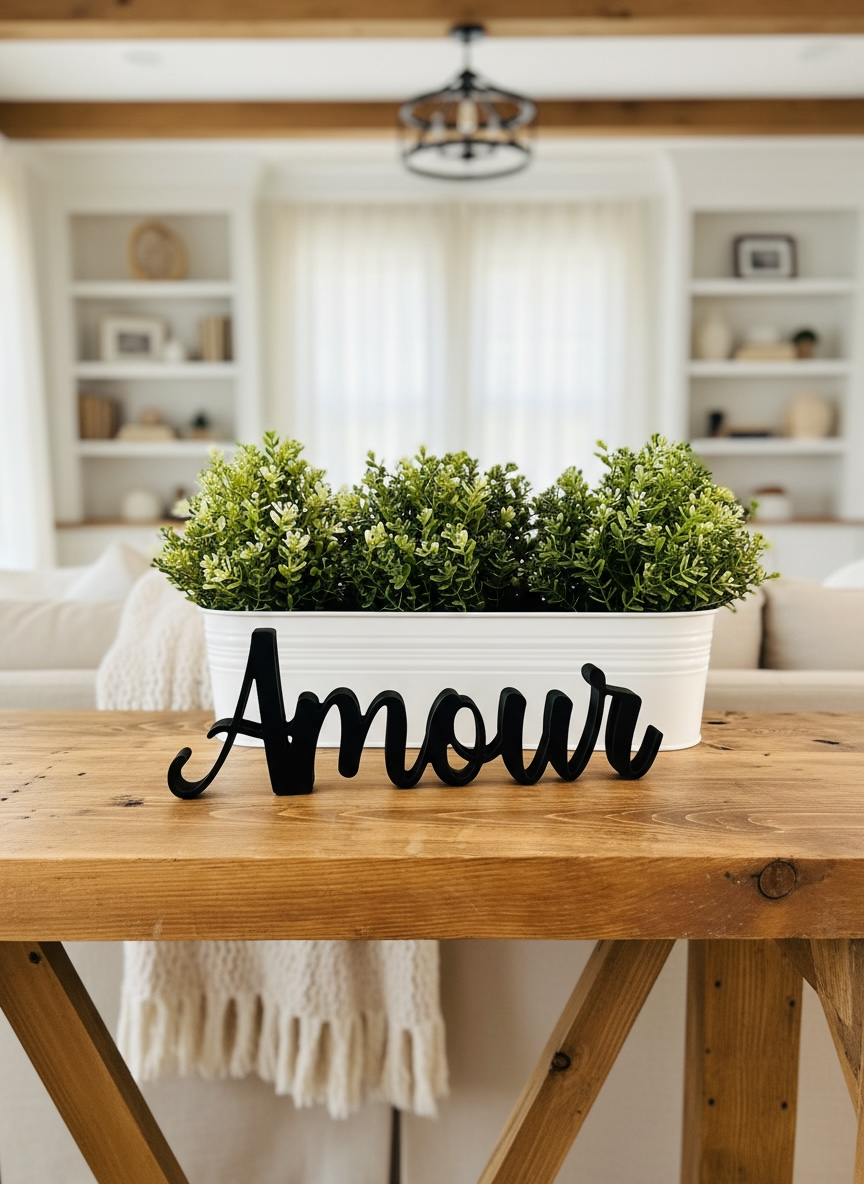 Mot décoratif Amour