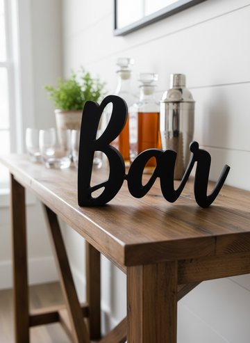 Mot décoratif Bar