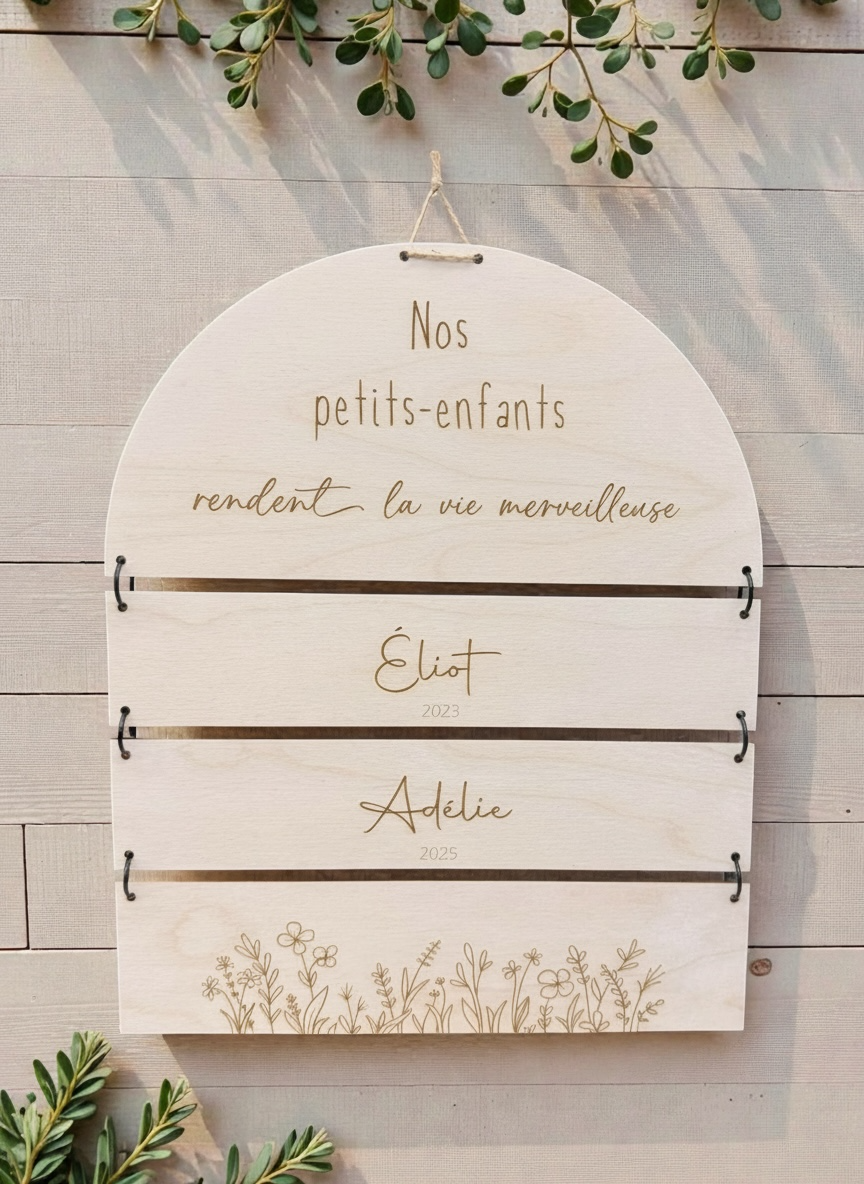 Le panneau "Nos petits-enfants"