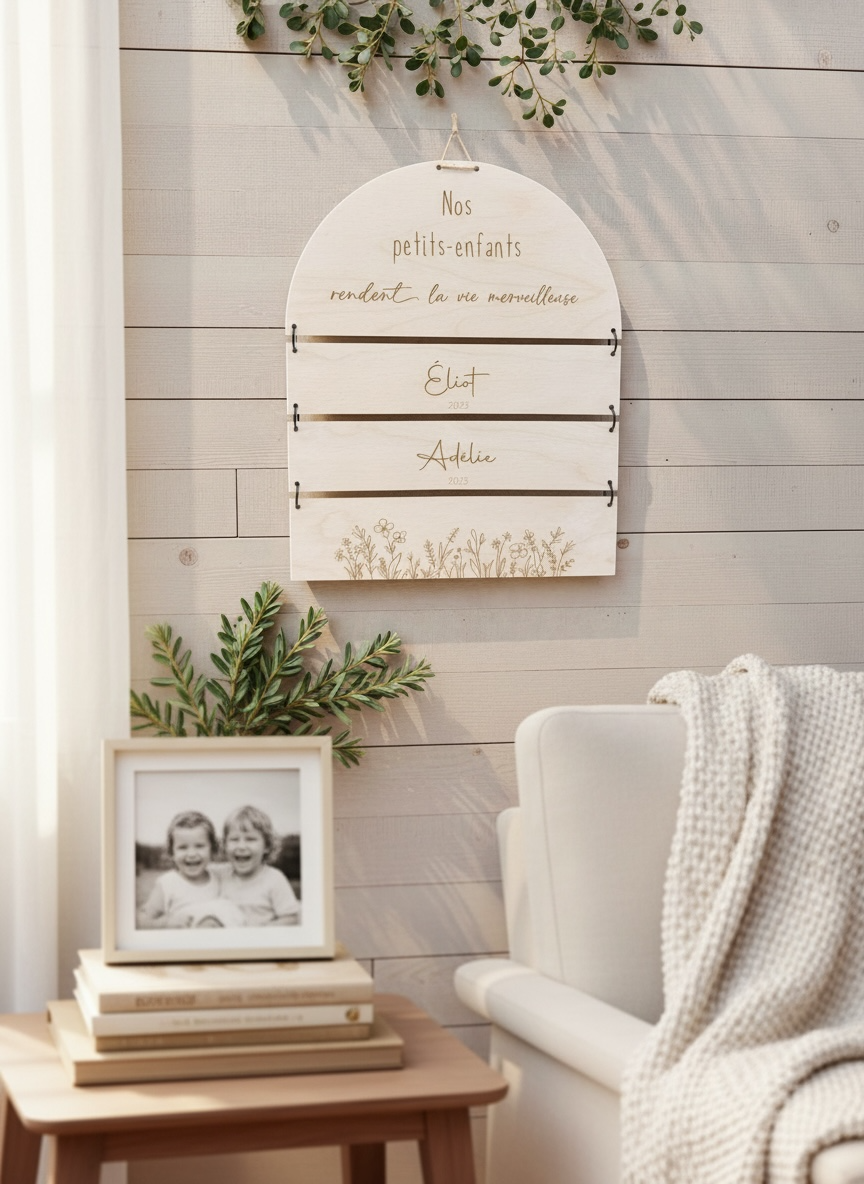 Le panneau "Nos petits-enfants"