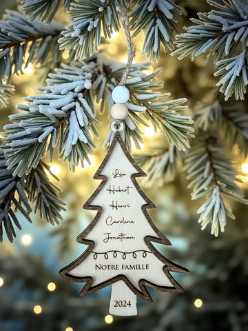 Ornement de Noël – Sapin des Fêtes | Notre famille