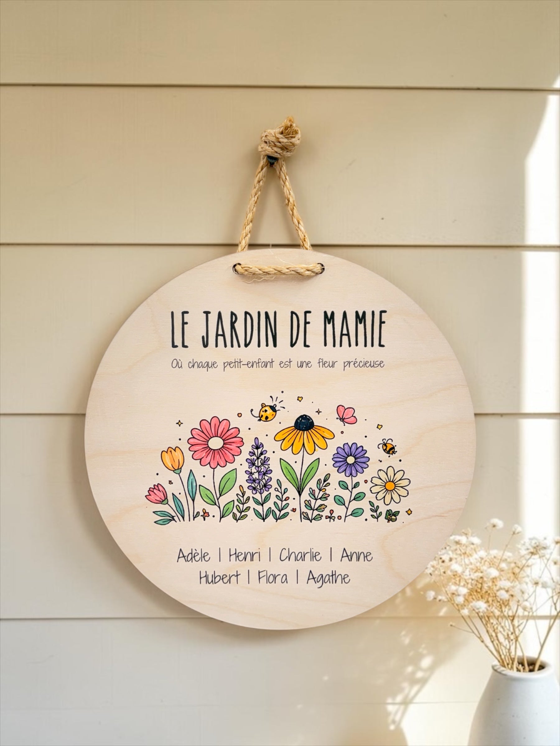 Pastille personnalisée "Le jardin de mamie"