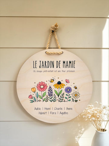 Pastille personnalisée "Le jardin de mamie"