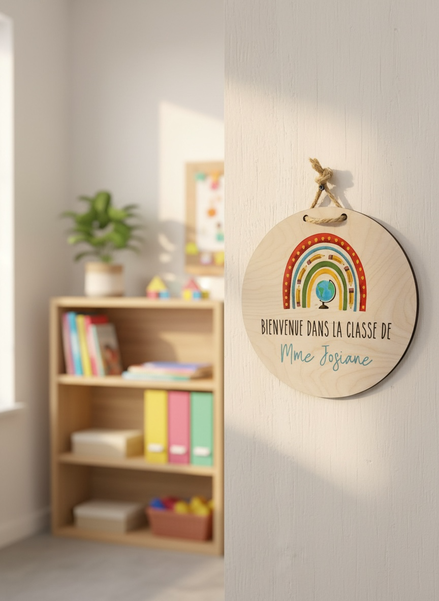 L'affiche de classe personnalisée colorée