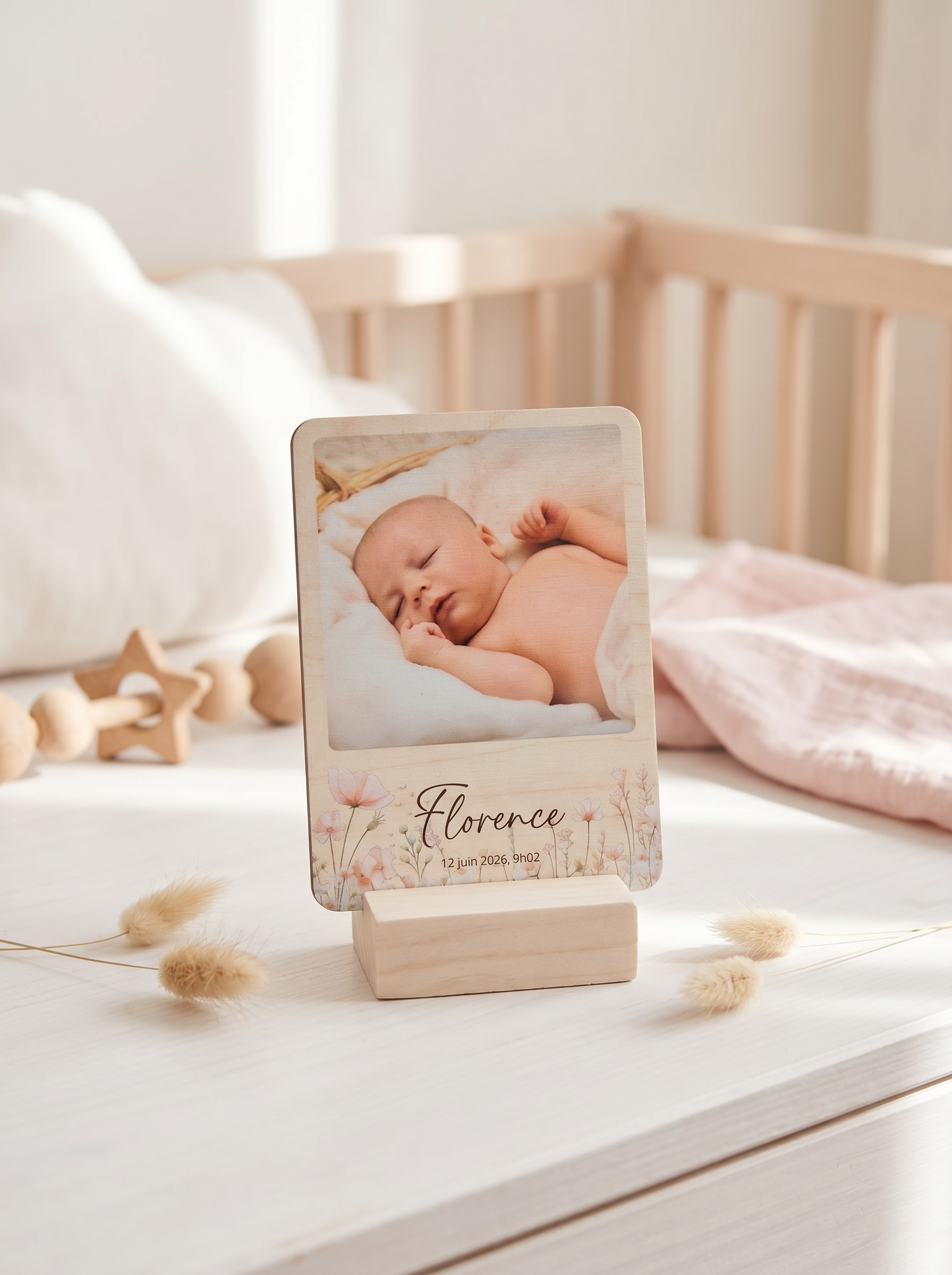 La plaquette photo pour bébé