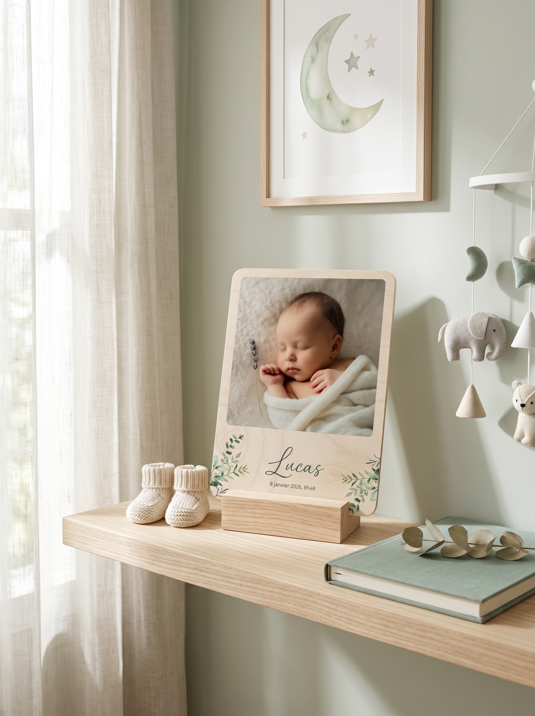 La plaquette photo pour bébé