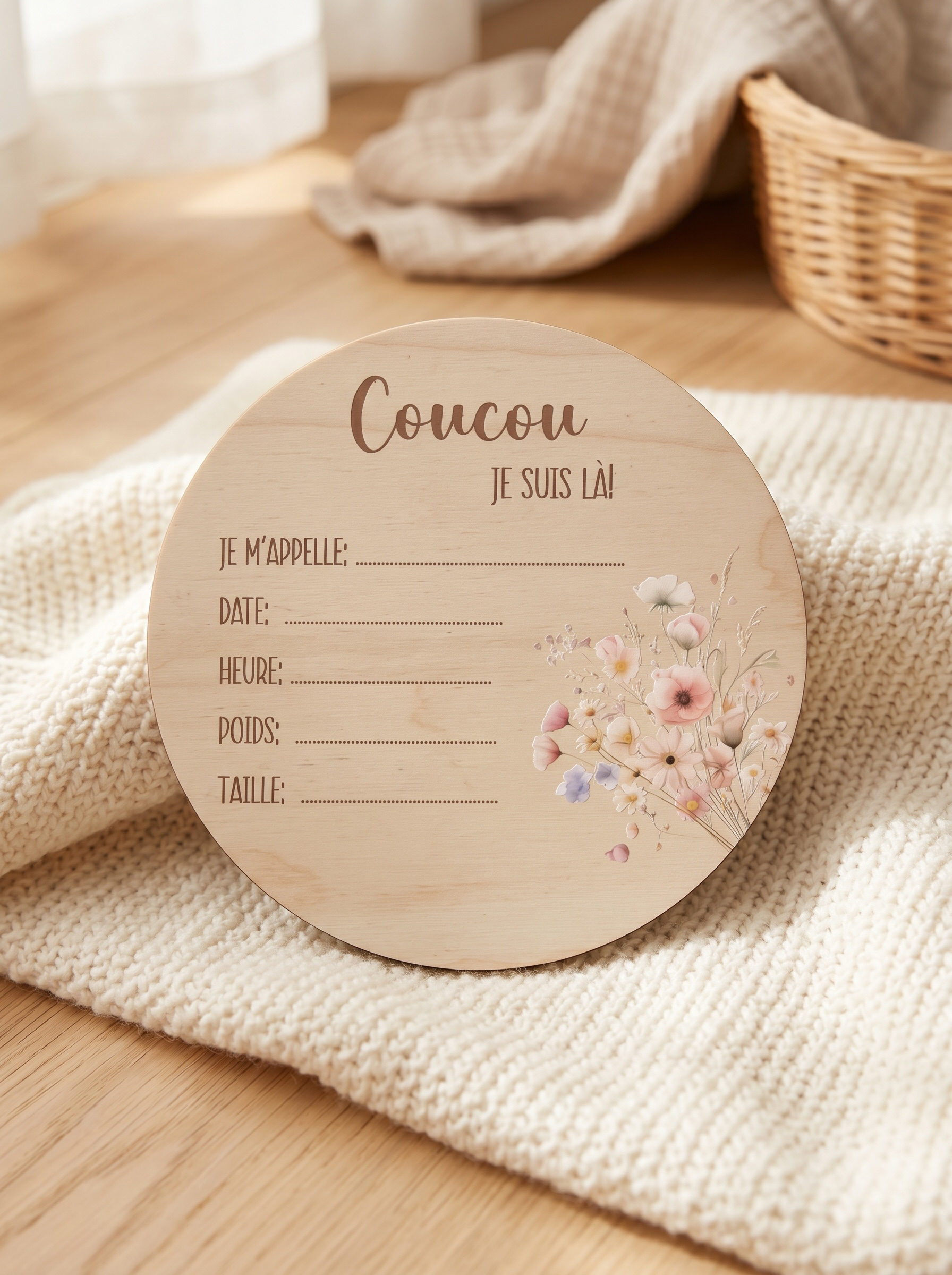 La pastille de naissance colorée