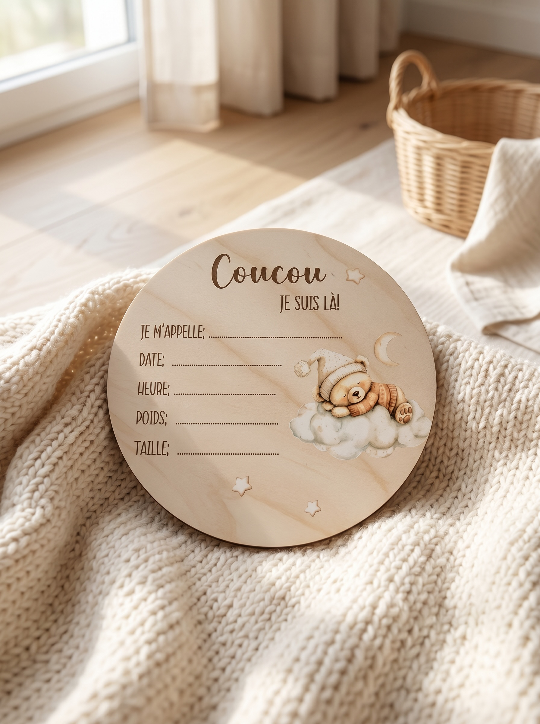 La pastille de naissance colorée