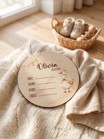 La pastille de naissance colorée