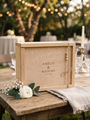 Boîte à souvenirs pour mariage