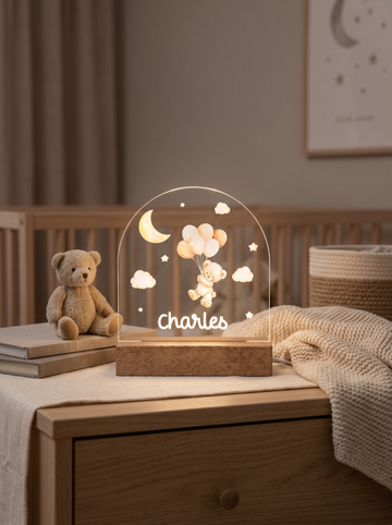 Veilleuse personnalisée pour enfant – En couleur