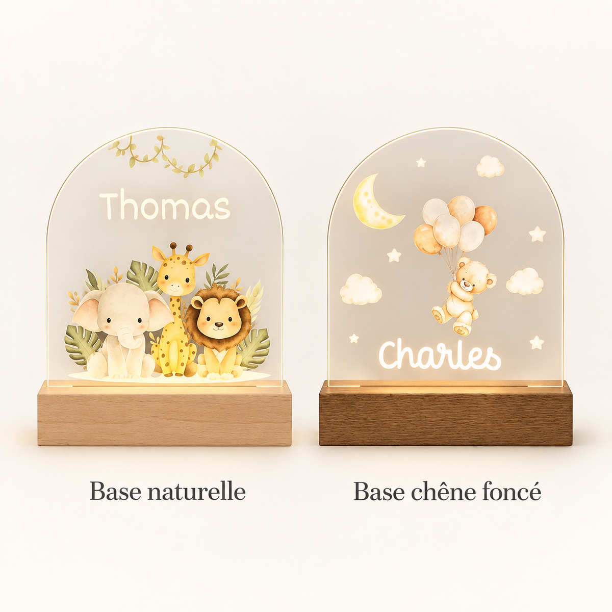 Veilleuse personnalisée pour enfant – En couleur