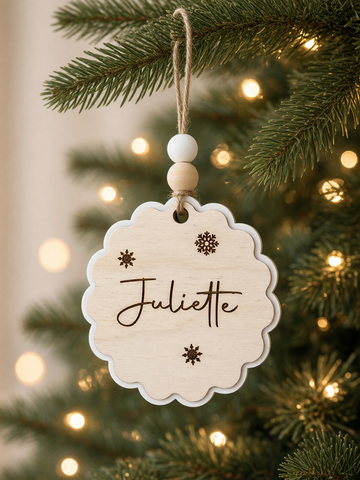 Ornement de Noël – Prénom | Médaillon