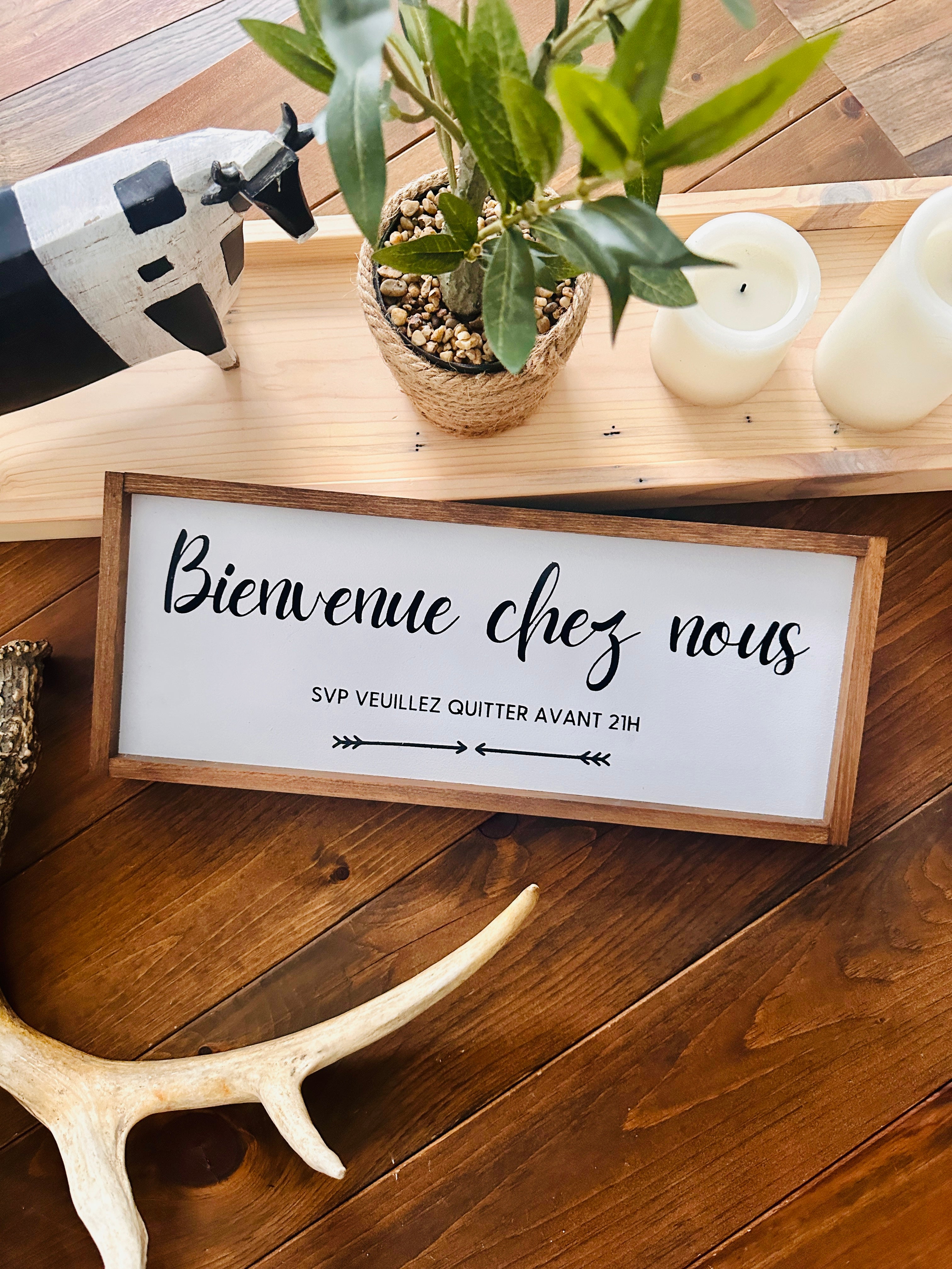 Cadre "Bienvenue chez nous”
