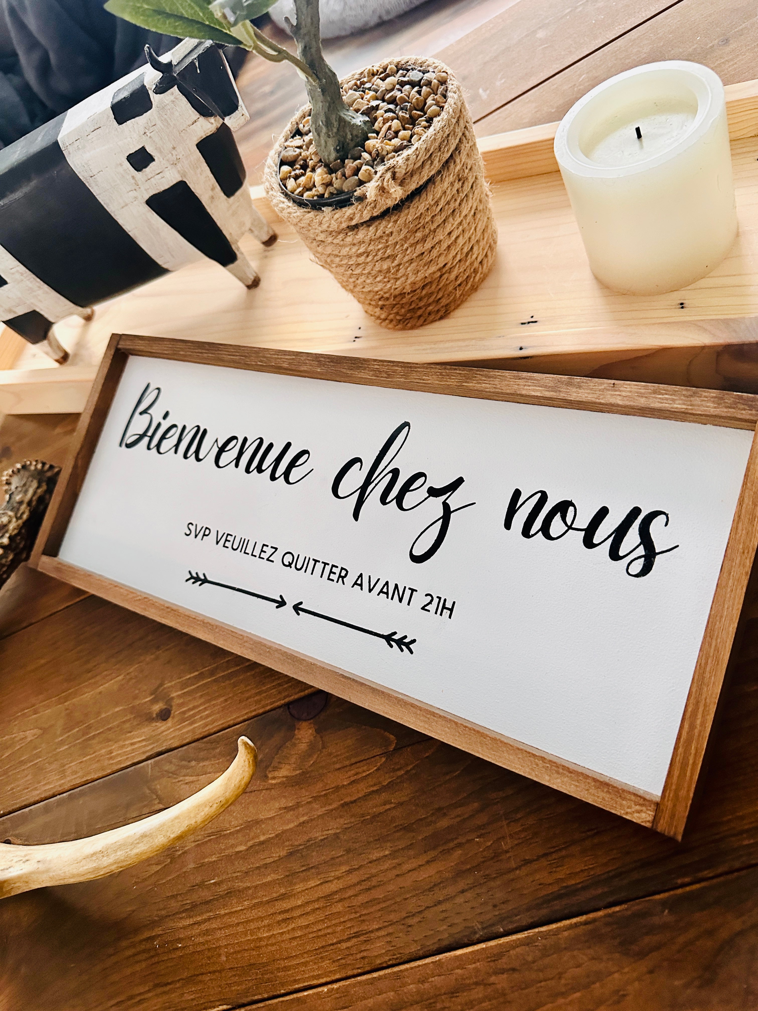 Cadre "Bienvenue chez nous”