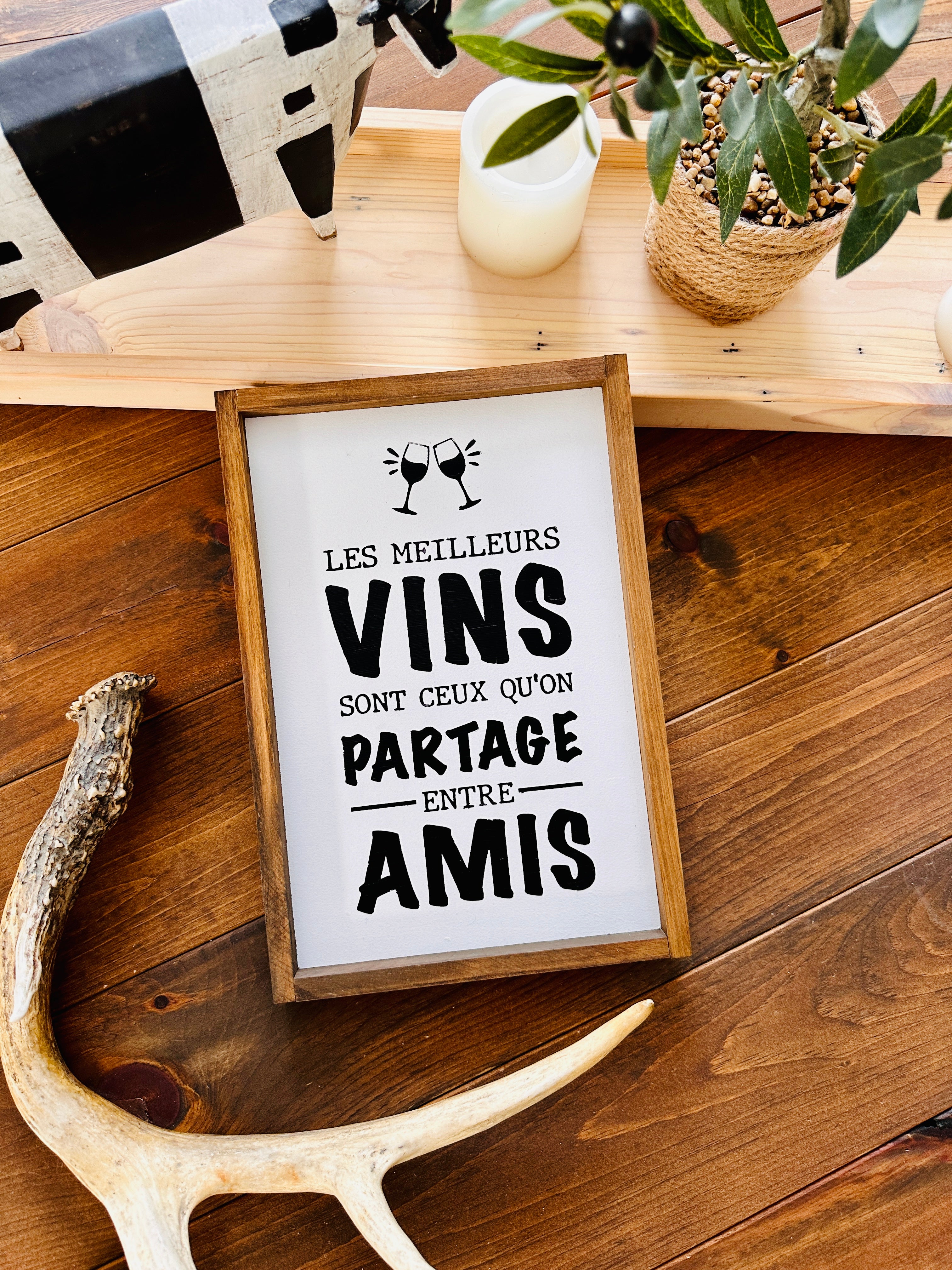 Cadre "Les meilleurs vins”