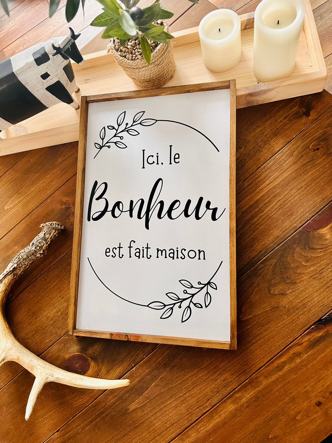 Cadre “Ici le bonheur est fait maison"