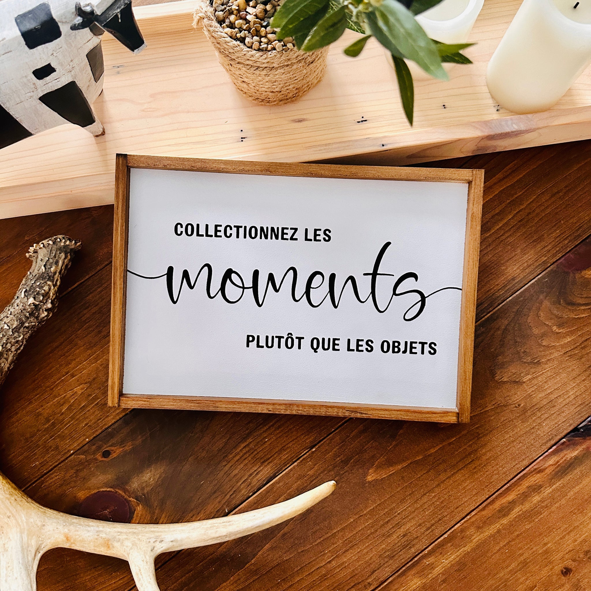 Cadre "Collectionnez les moments”