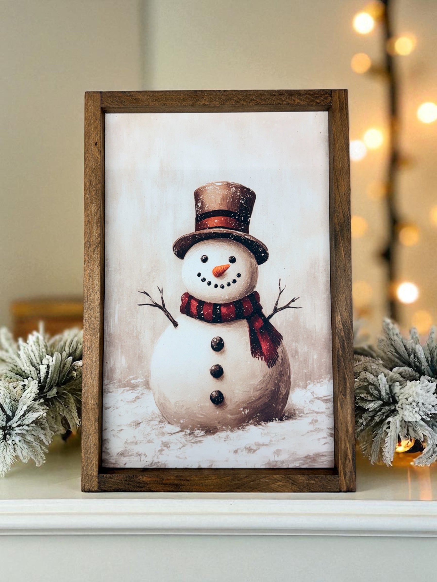 Cadre "Bonhomme de neige"