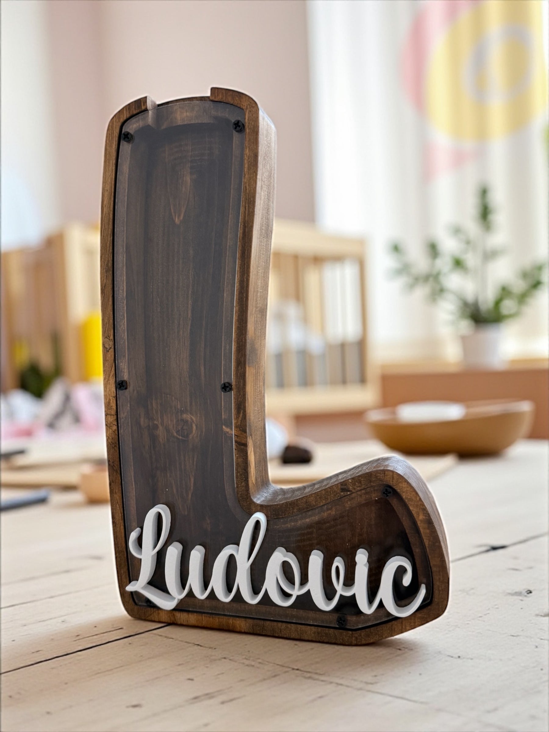 La tirelire personnalisée avec prénom