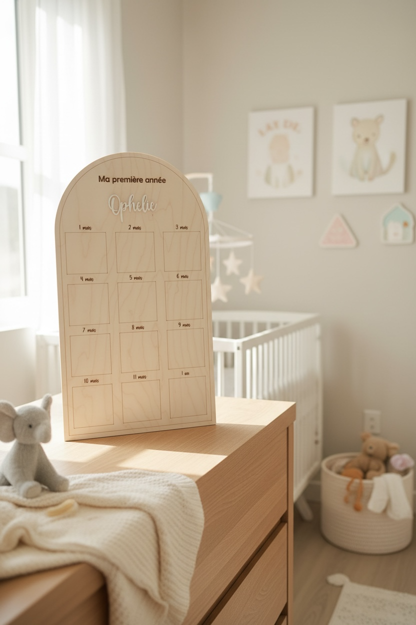 Le panneau photos "Ma première année"