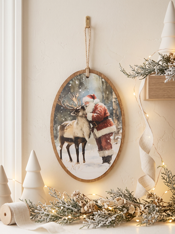 Cadre de Noël en bois – Les complices de Noël