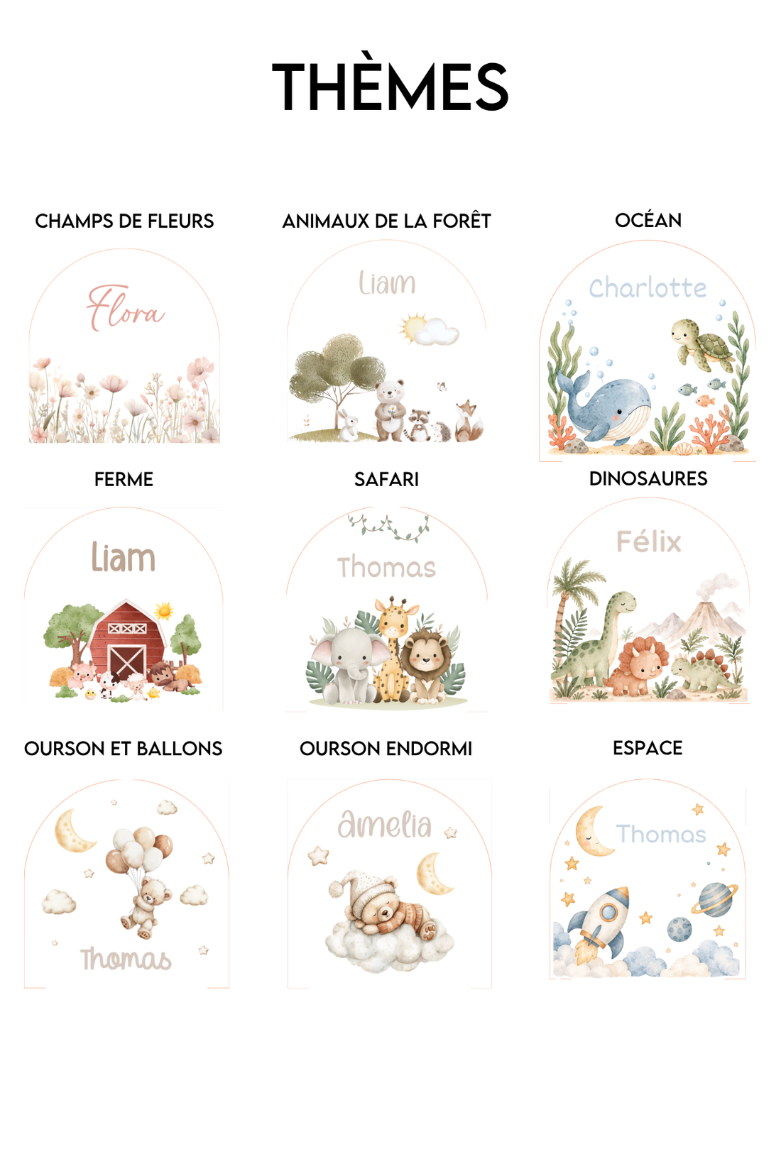 Veilleuse personnalisée pour enfant – En couleur